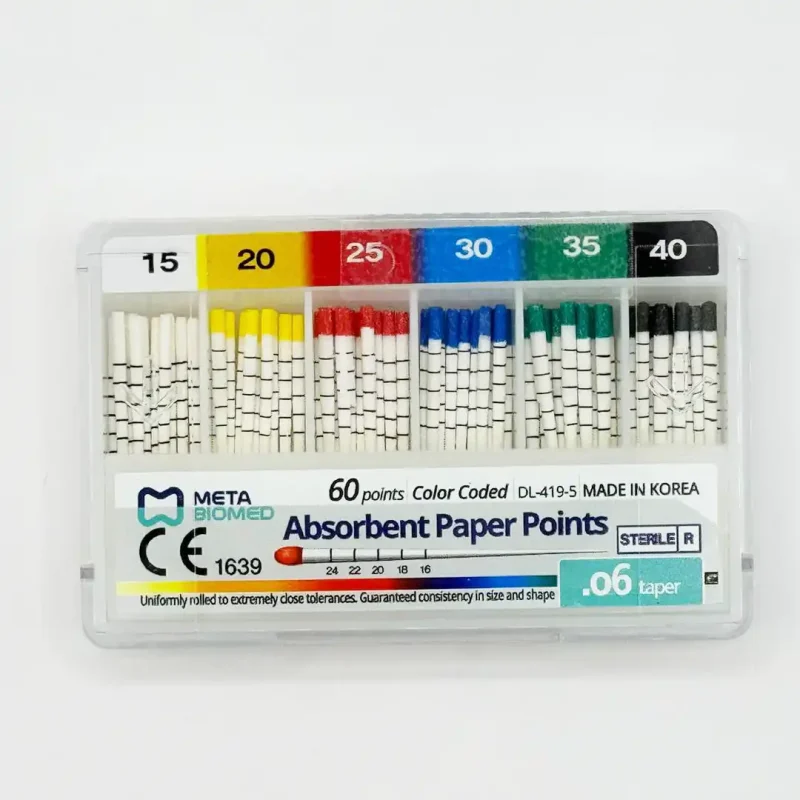 Meta Biomed Absorbant Paper Points 06 Açılı