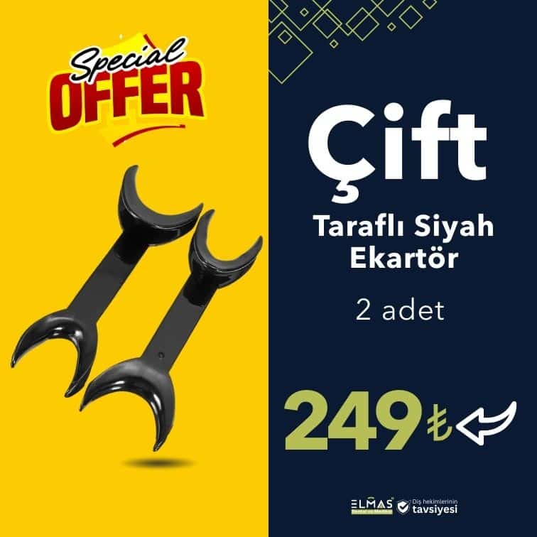 Çift Taraflı Siyah Ekartör