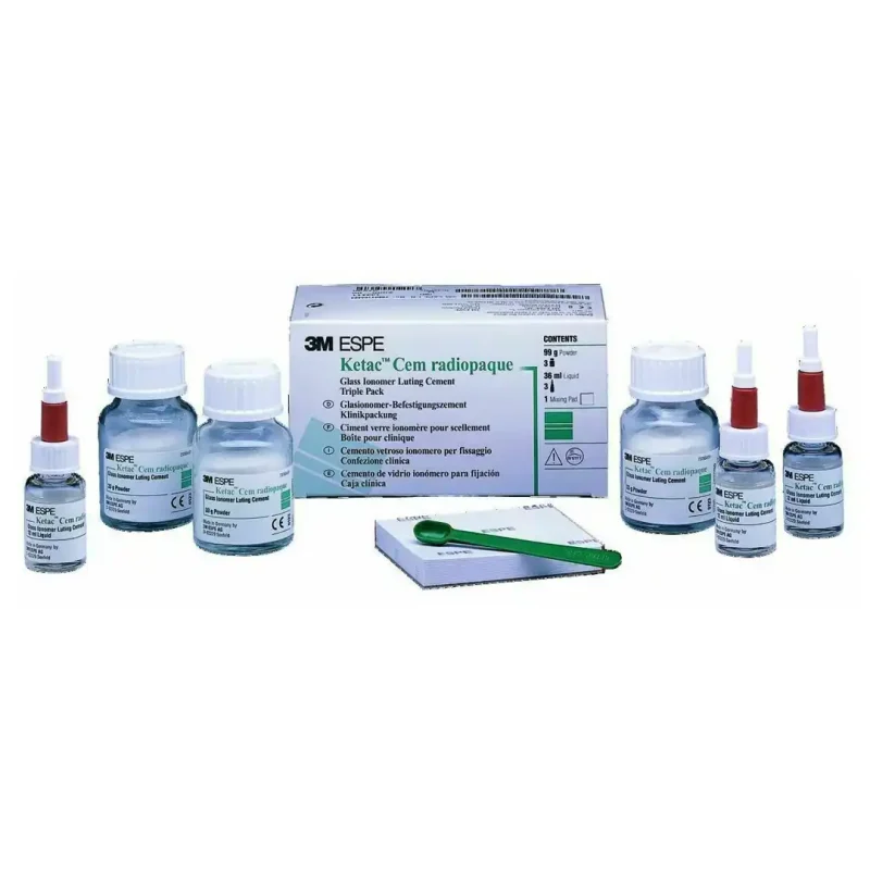 3M Ketac Cem Radiopaque Cam İyonomer Siman 3'lü Set