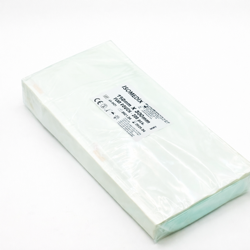 4a FLAT POUCH KESİLMİS OTOKLAV POŞETİ 15X30cm 200LUK PAKET