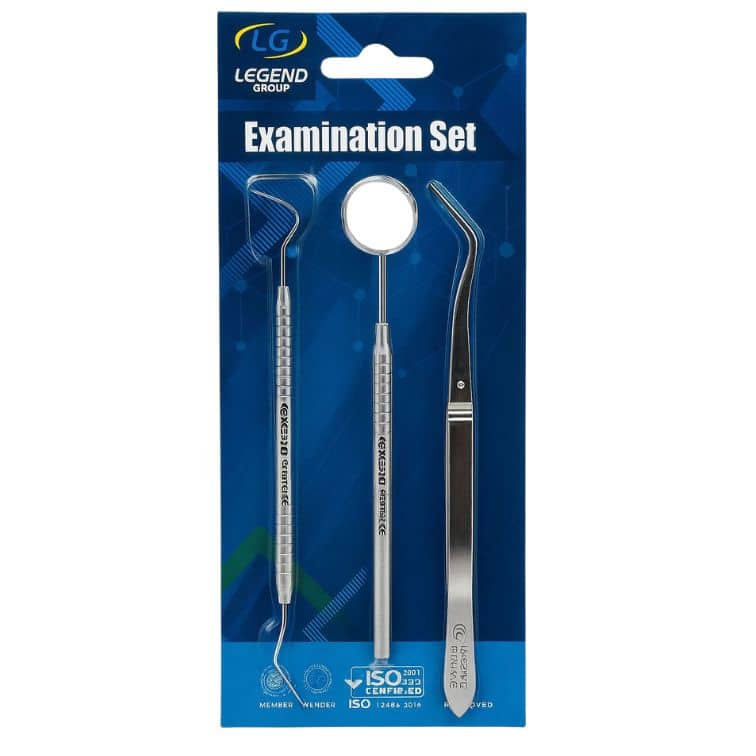 legend Muayene Seti A kalite 3lü set çift taraflı sond + ayna + persel