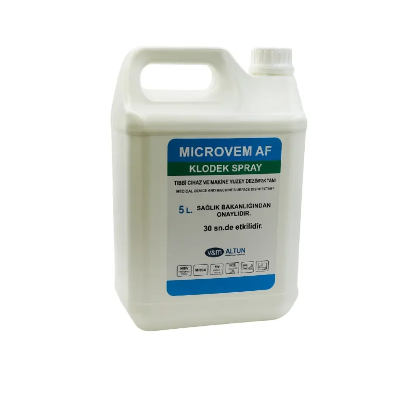 MICROVEM AF Tıbbi Cihaz Makine ve Yüzey Dezenfektanı 5 Lt