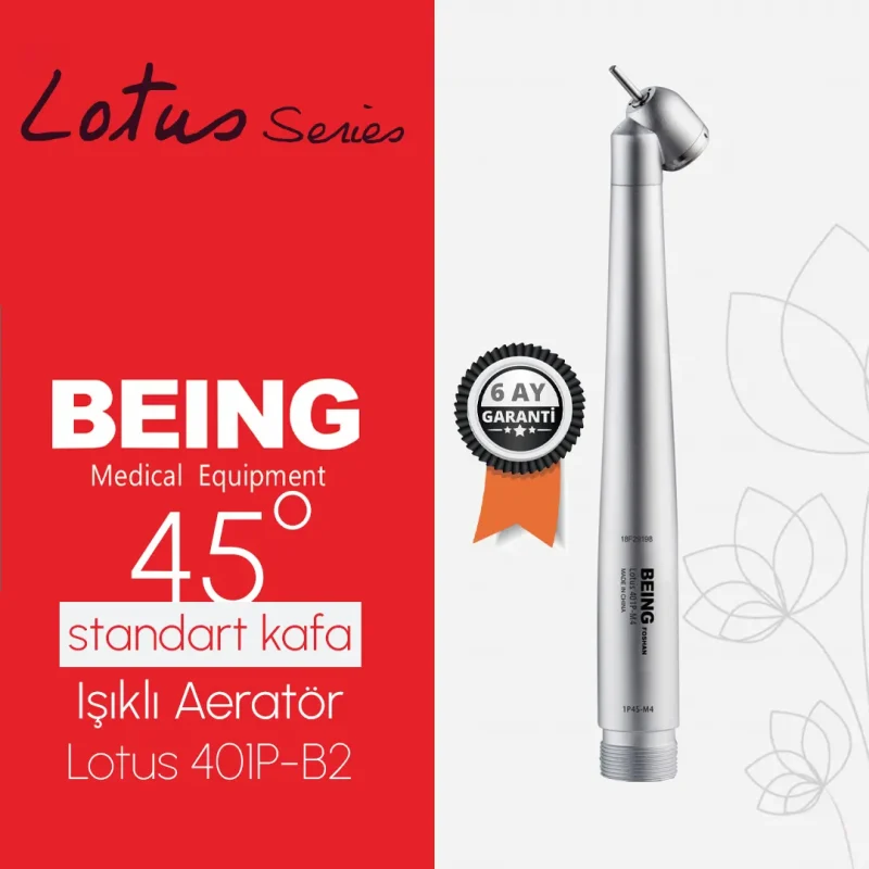 Being Işıklı Aeratör Lotus 401P 45 derece A kalite Supertorque standart kafa push button