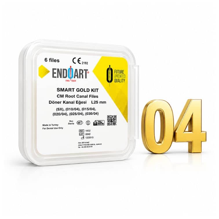 EndoArt Smart Gold Blue Döner Kanal Eğesi