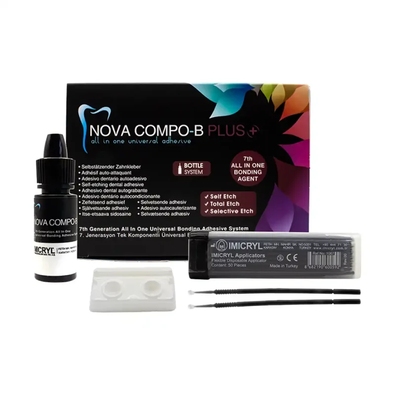 IMICRYL Nova Compo-B PLUS + Adeziv Bonding Ajanı (50 x 0,1 ml Tek Doz Paketi)