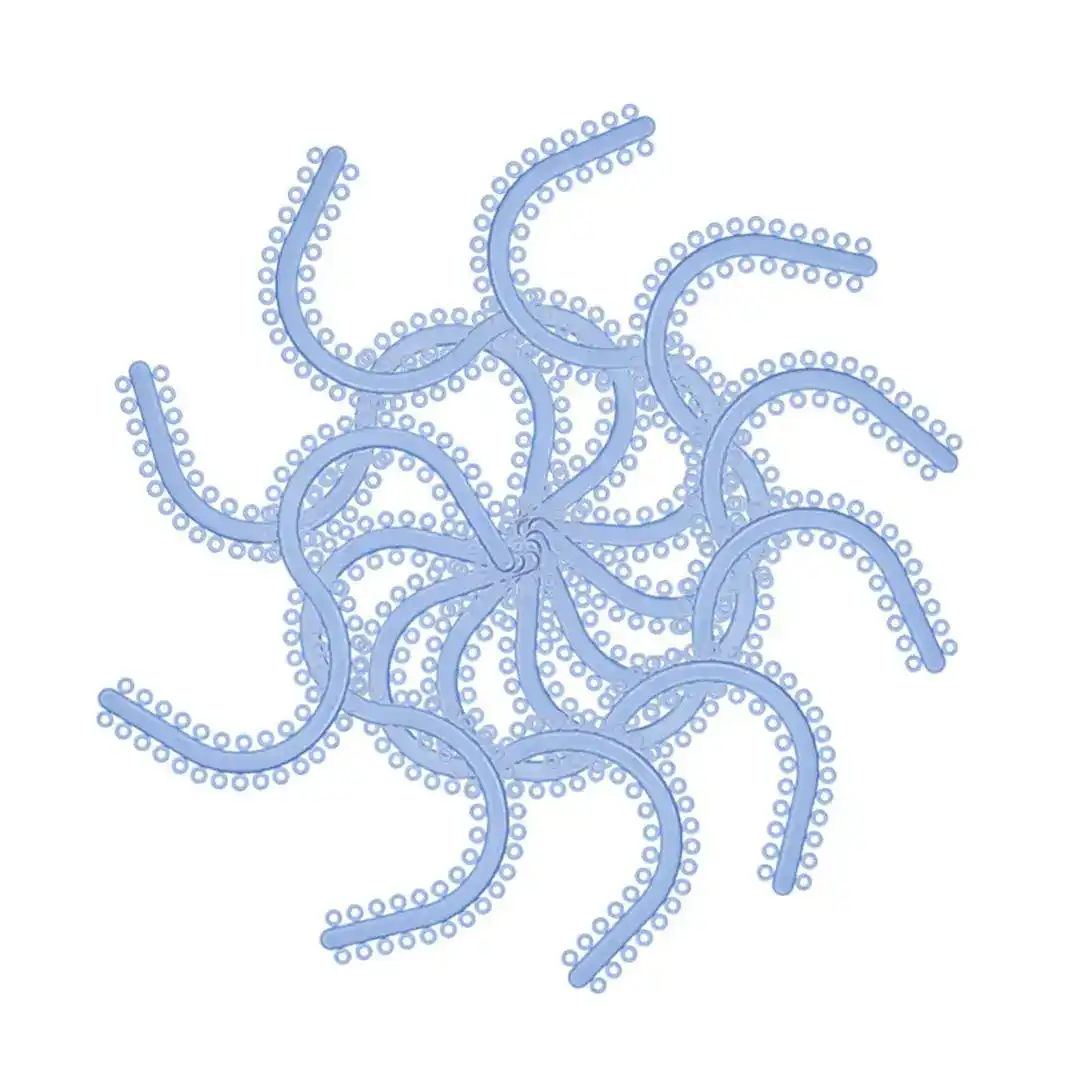 diş ortodonti malzemeleri şeffaf mavi renk S tipi ayrı bağ bağları lastik bant elastik - Görsel 4