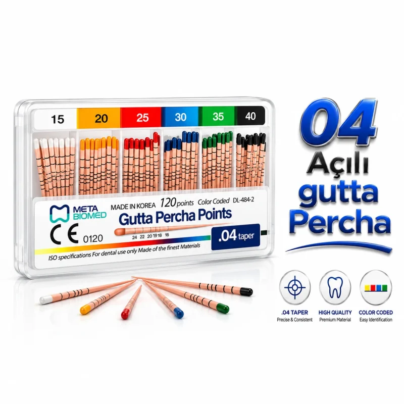 Meta Biomed Gutta Percha Points Açılı 04