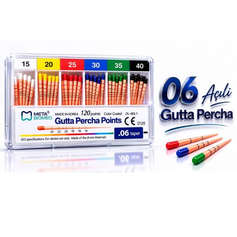 Meta Biomed Gutta Percha Points Açılı 06