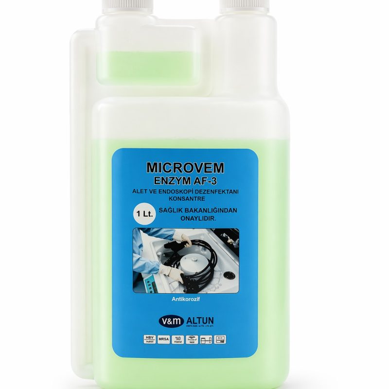 Microvem Enzym AF-3 Alet ve Endoskopi Aspiration Af Cerrahi Aspiratör Dezenfektanı 1lt