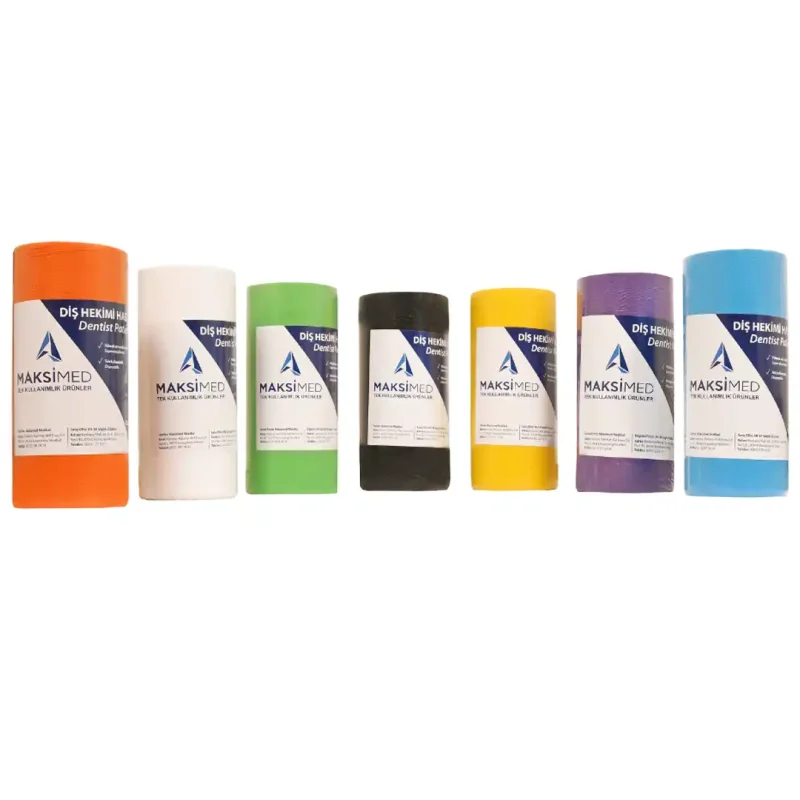 MAXIMED Dental Renkli Hasta Önlüğü 80li