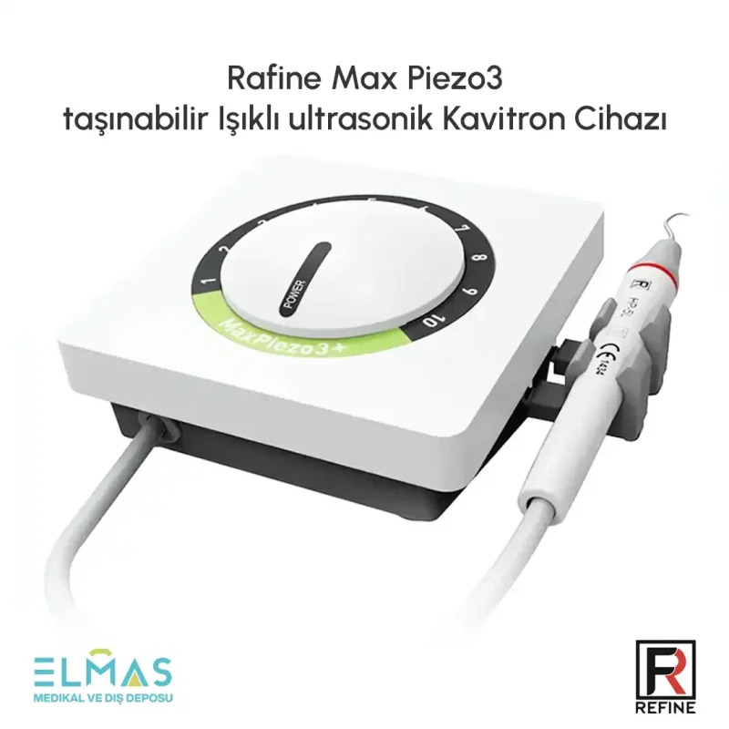 Rafine Max Piezo3+ taşınabilir Işıklı ultrasonik Kavitron Cihazı
