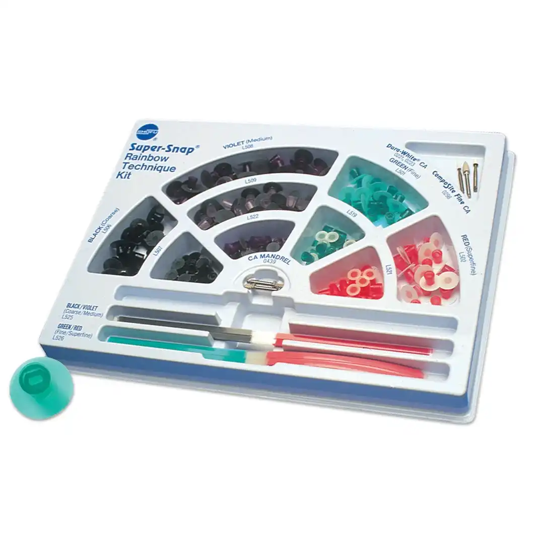 Shofu Super Snap Rainbow Kompozit Cilalama ve Bitirme Disk Seti 180'li - Görsel 2