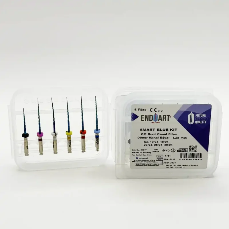 EndoArt Smart Gold Blue Döner Kanal Eğesi (04) 25 mm