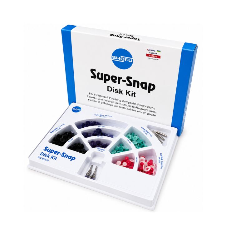 Shofu Super Snap Rainbow Kompozit Cilalama ve Bitirme Disk Seti 180'li