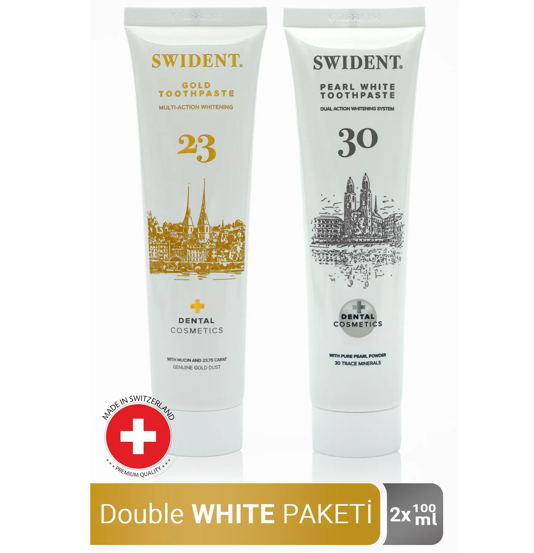 Swident 2x Double White Paketi Çok Al Az Öde Toothpaste