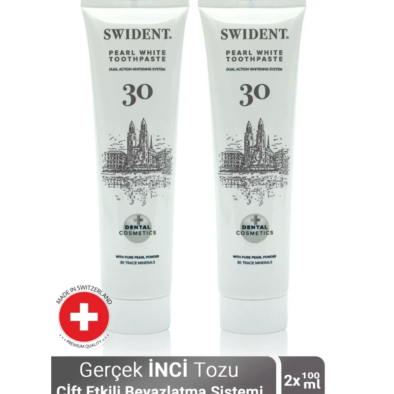 Swident Pearl White Diş Macunu 100 ml x 2 Adet