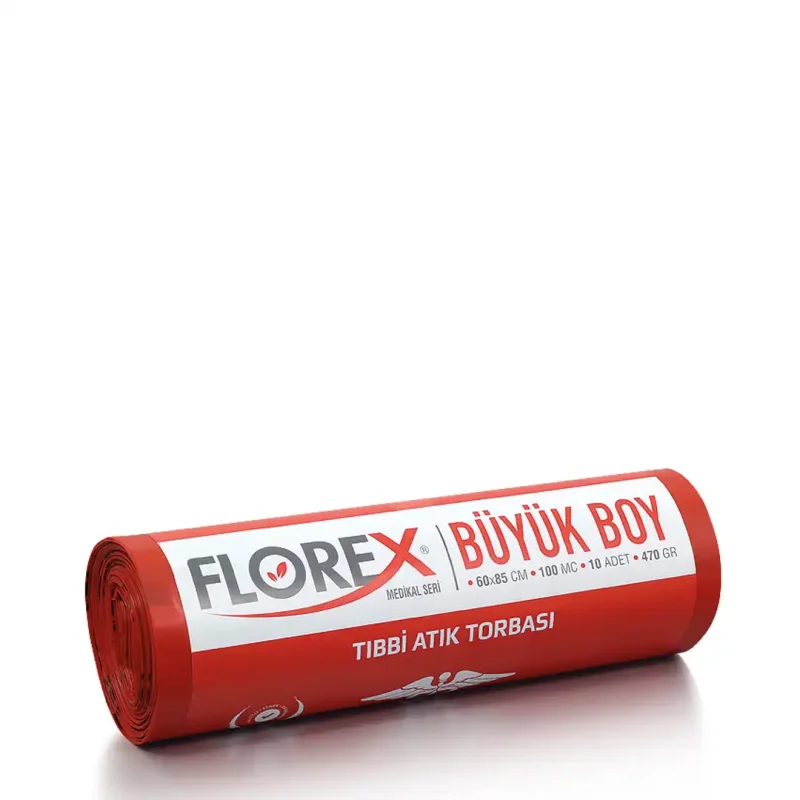 Tıbbi Atık Poşeti 60X85 Cm ( Büyük Boy) 10 Adet