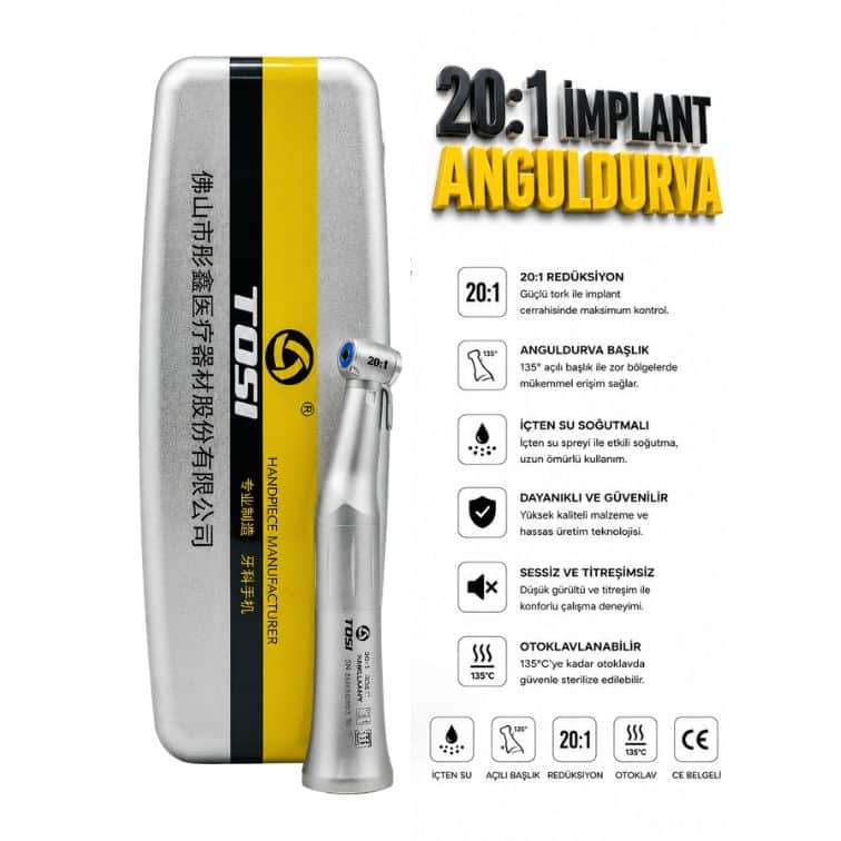 TOSİ 201 İmplant Anguldurva (Işıksız)