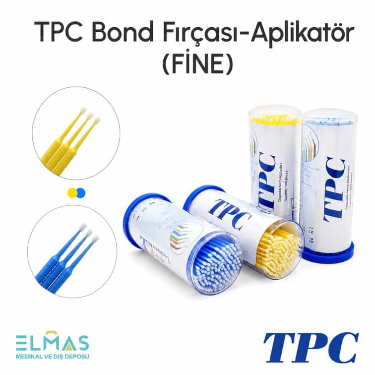 TPC Bond Fırçası Aplikatör – Tek Kullanımlık Mikro Aplikatör 100 Adet