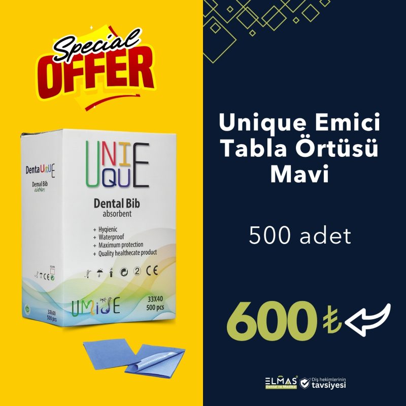 Unique Emici Tabla Örtüsü Mavi 500 adet