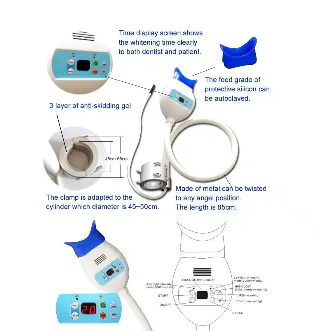 Ünite Monte Portatif Beyazlatma / Bleaching Cihazı - Görsel 8