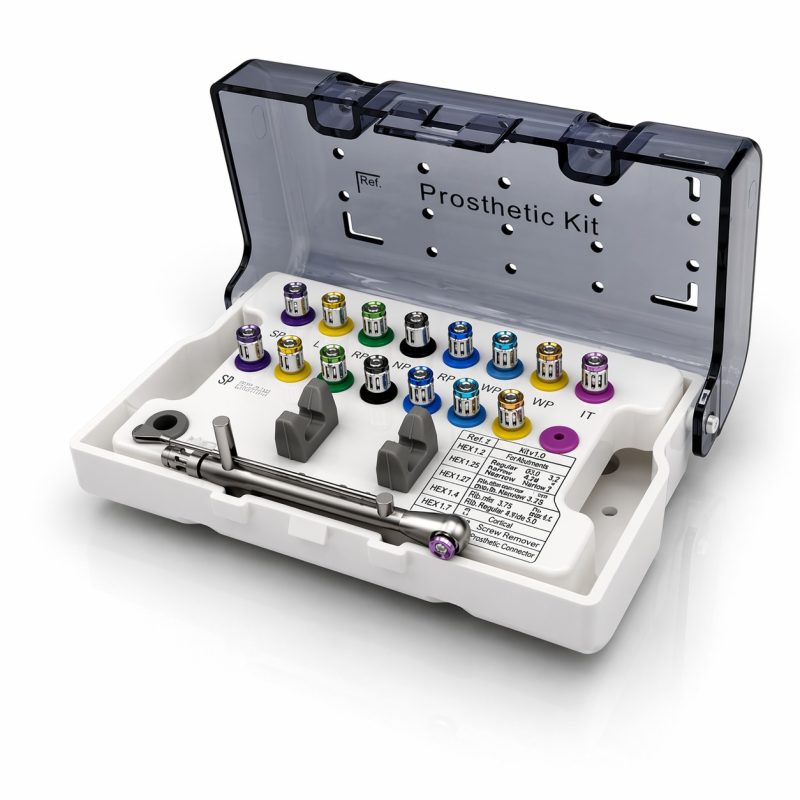 Universal 16 Adet Universal İmplant Protez Seti Uzun ve Kısa - Tork Anahtarlı Dental İmplant Sürücü Kiti Boyut 10-70Ncm