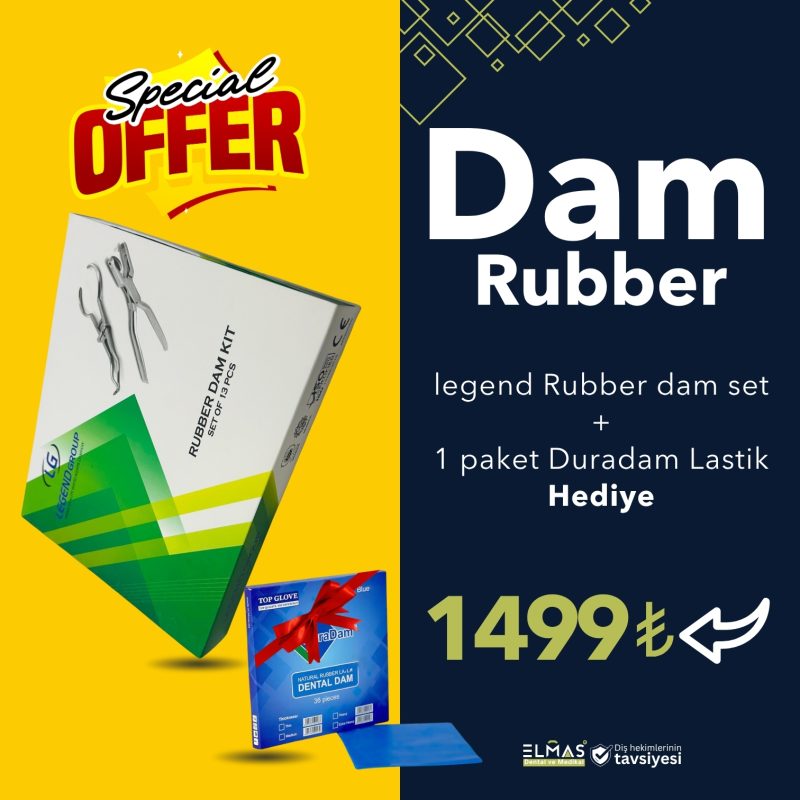 Legend Rubber Dam Set+DuraDam Rubber Dam Lastiğ