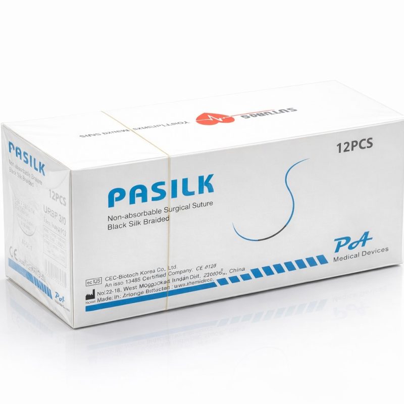 PASİLK Cerrahi Ipek Iplik No 30 Emilemeyen,38 Yuvarlak,18 Mm,70 Cm