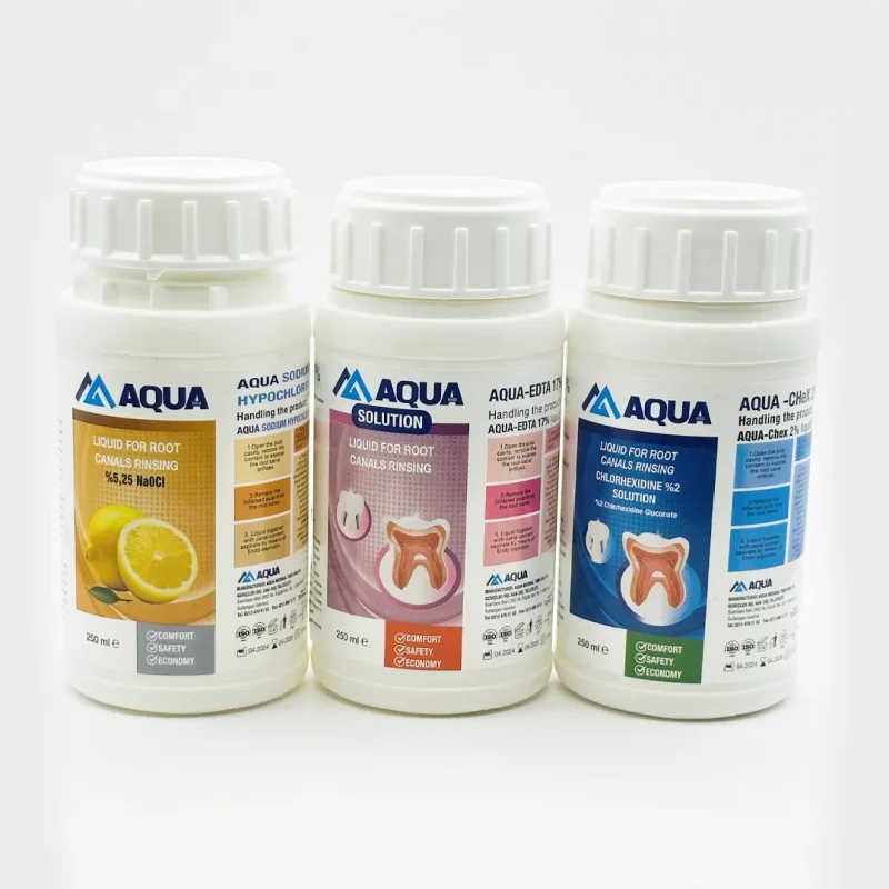 AQUA SODYUM HİPOKLORİT %5 + Edta Solution 5% + Klorheksidin 2% takim