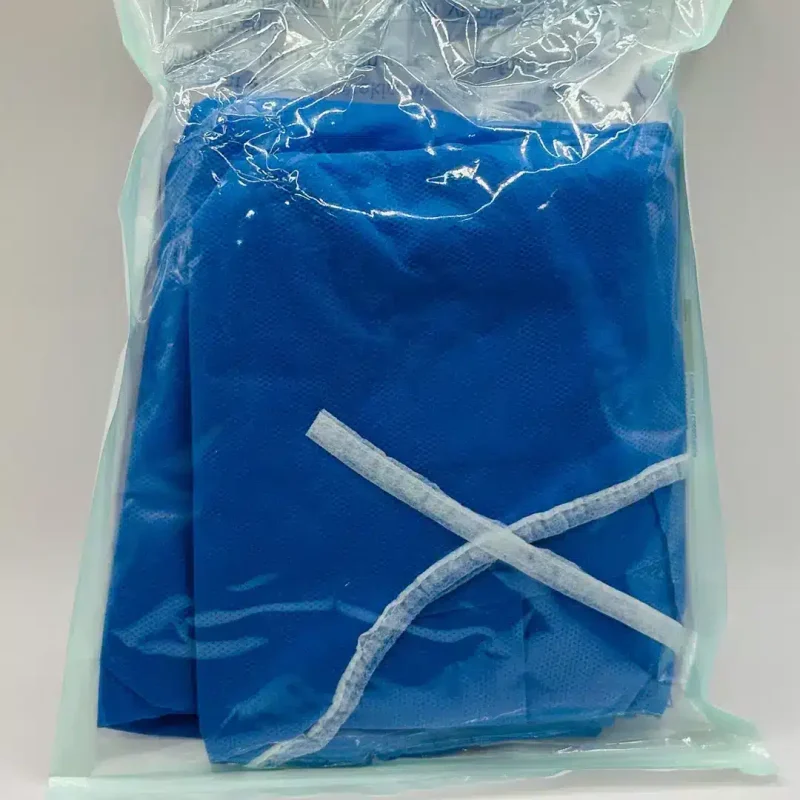 Novum marka Steril mavi cerrahi önlük