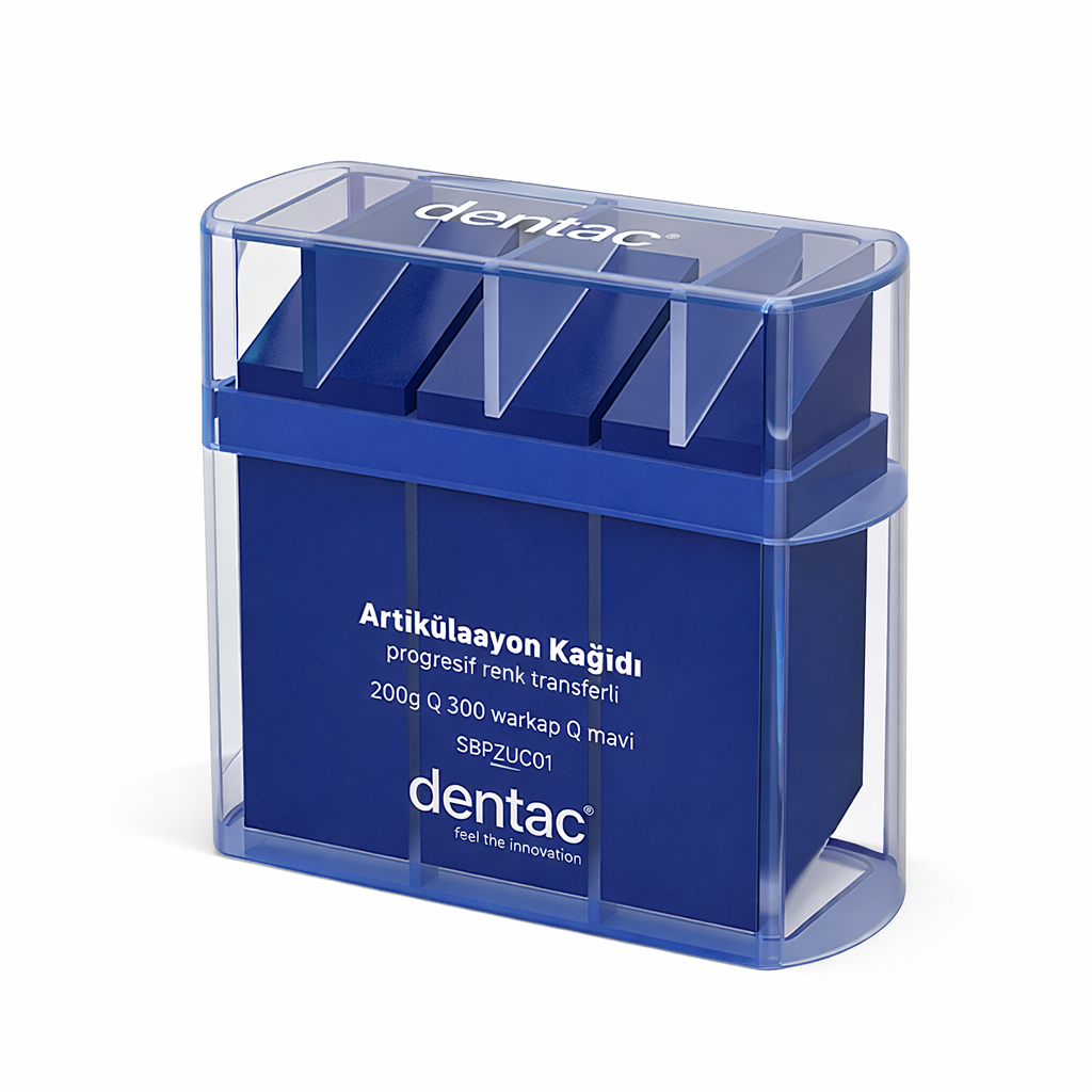 DENTAC Artikülasyon Kağıdı Mavi 200 Mikron 300 Adet