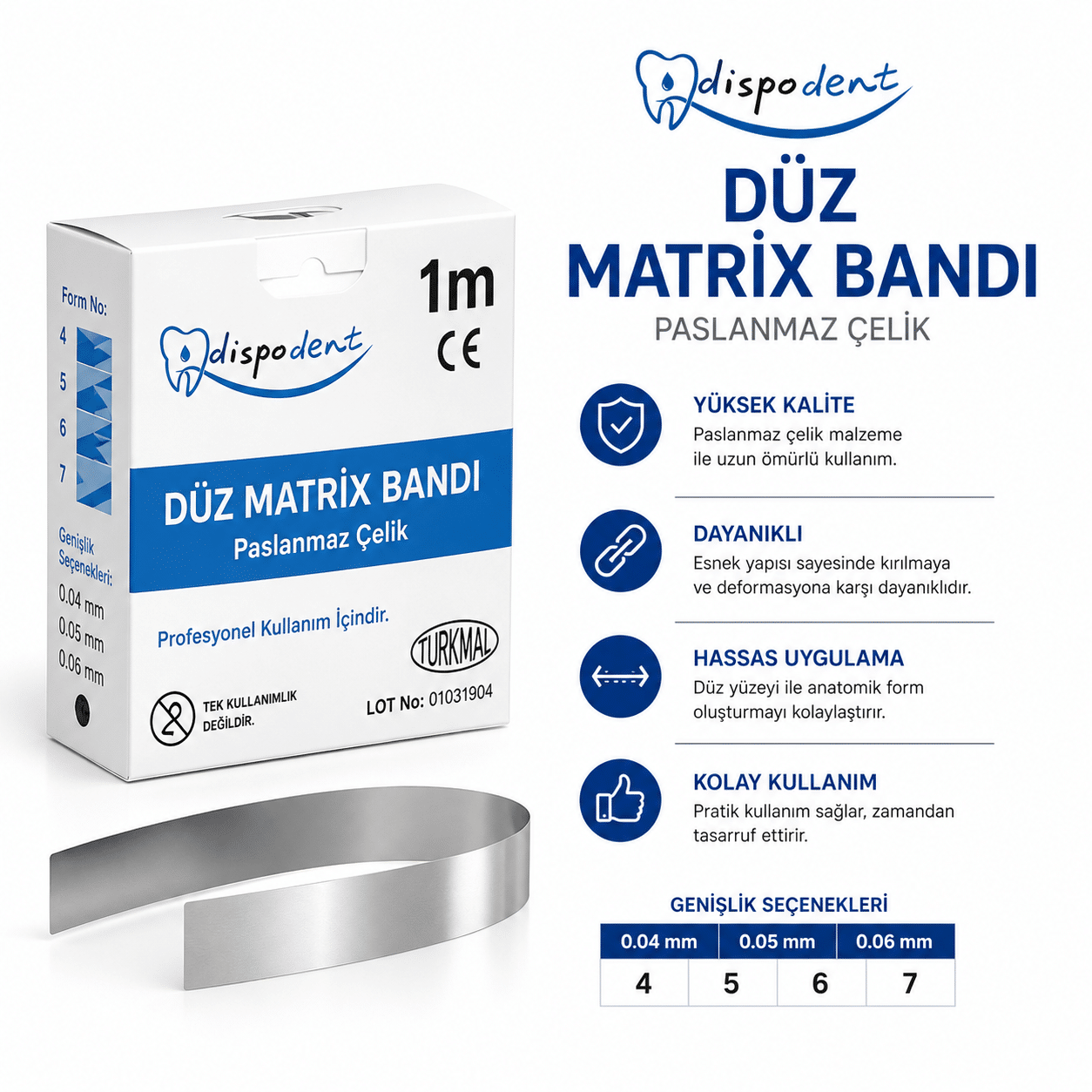 düz matrix bandı