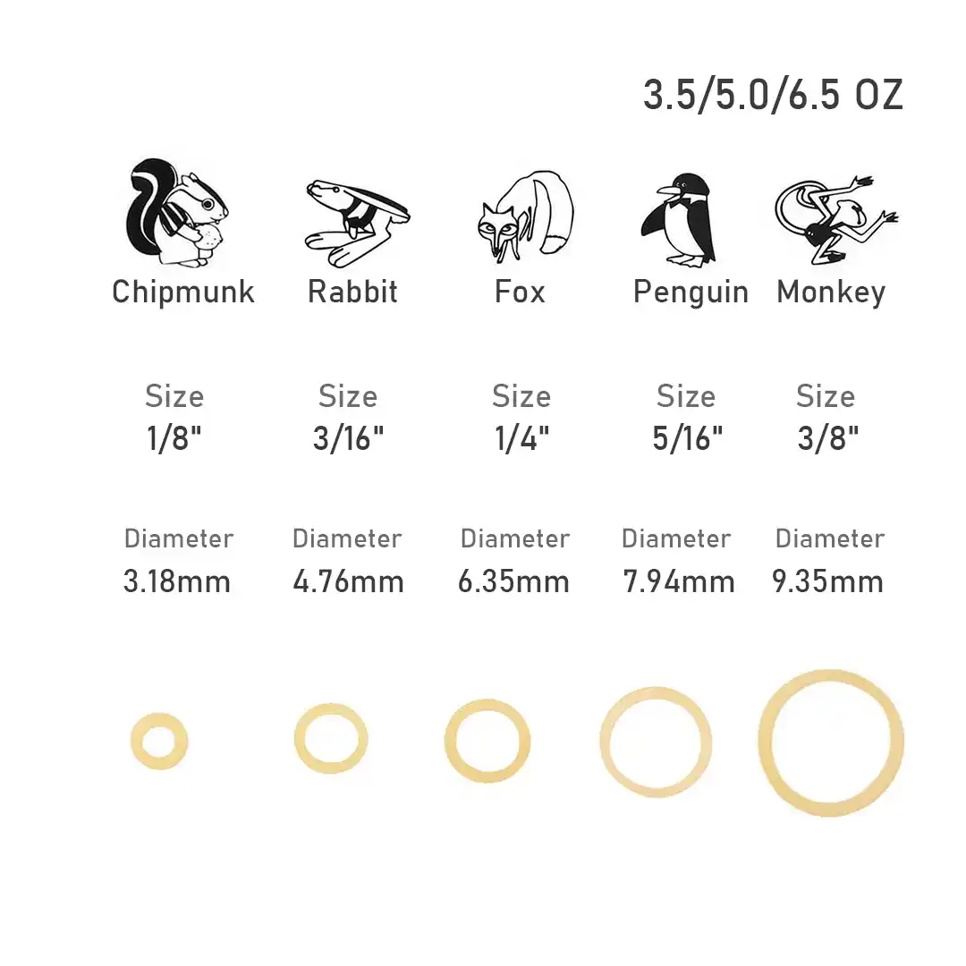 hayvanat bahçesi paketi diş lastik bantlar elastik ortodontik lastikler parantez lateks 3.5oz 5.0oz 6.5oz - Görsel 5