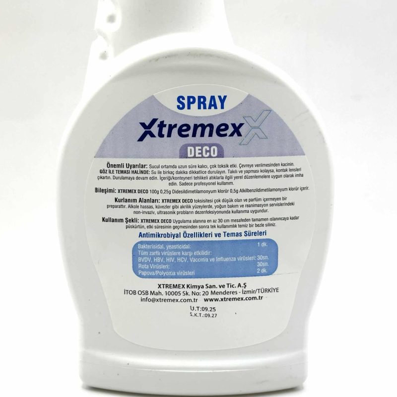Xtremex kullanma hazır yüzey temizleme