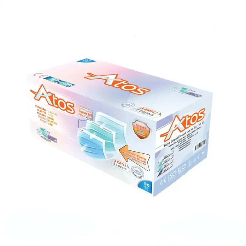 Atos Maske Düz Ve Esnek Lastikli