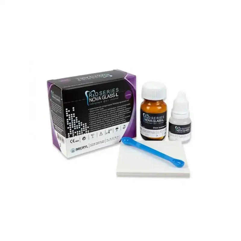 micryl Nova Glass L Radyopak Cam İyonomer Yapıştırma Simanı 35 gr