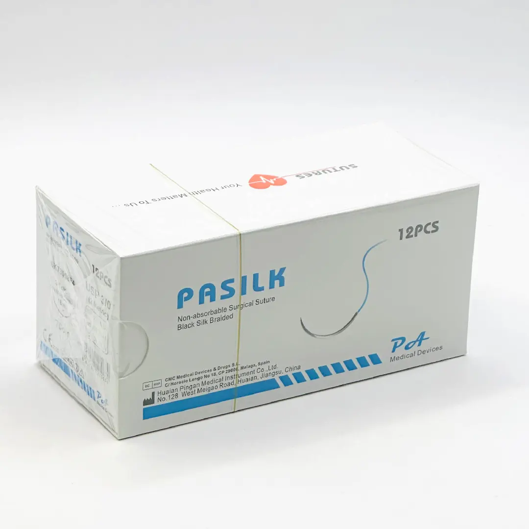PASİLK Cerrahi Ipek Iplik No: 3/0 Emilemeyen,3/8 Yuvarlak,18 Mm,70 Cm