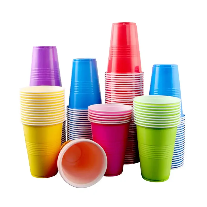 Plastik Renkli Bardak 100'lü Paket