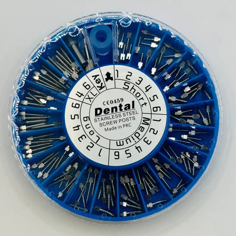 Screw Post - Gümüş Plated Pivo Çivisi Post Core 120 Lık Asorti Set