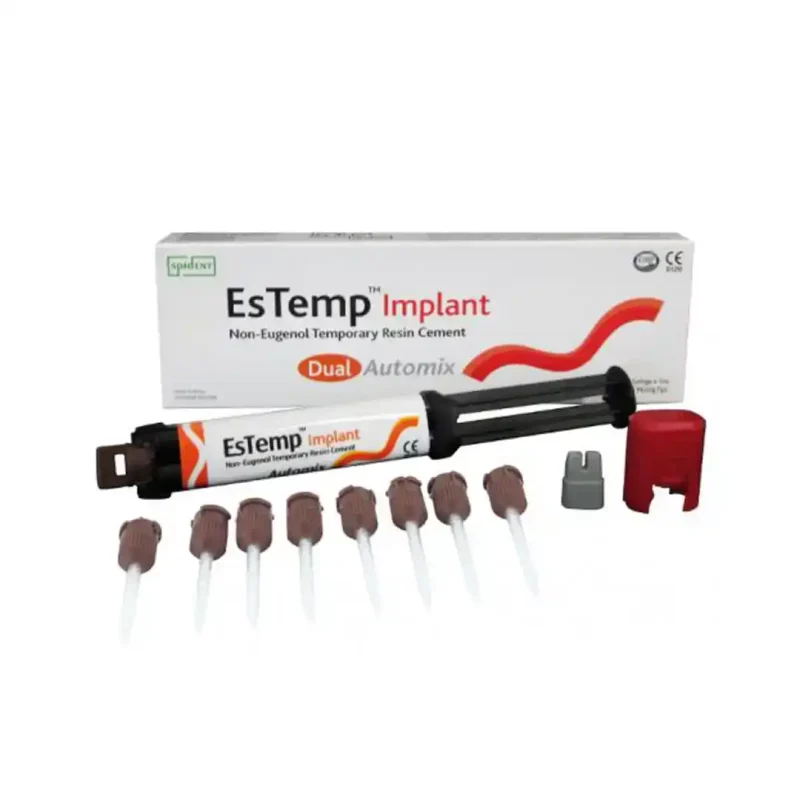 SPIDENT EsTemp İmplant Öjenolsuz Rezin Esaslı İmplant Yapıştırma Simanı 8 gr Automix