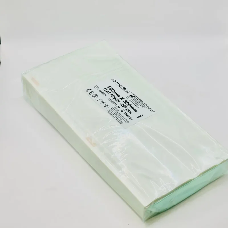 4a FLAT POUCH KESİLMİS OTOKLAV POŞETİ 15X30cm 200LUK PAKET