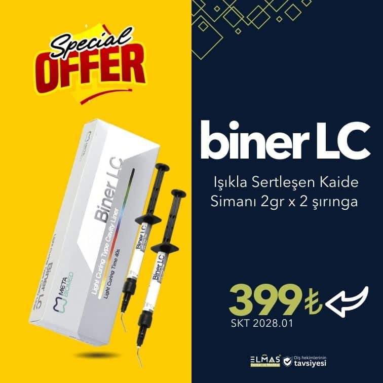 Meta Biomed Biner LC Işıkla Sertleşen Kaide Simanı 2gr x 2 şırınga
