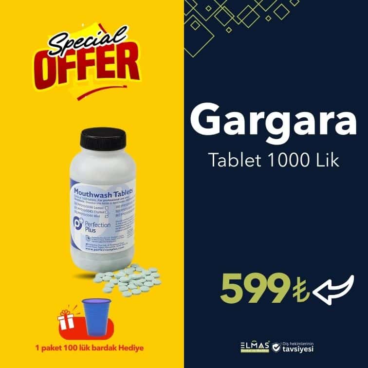 Gargara 1000 Lik+1 paket 100luk bardak hediye
