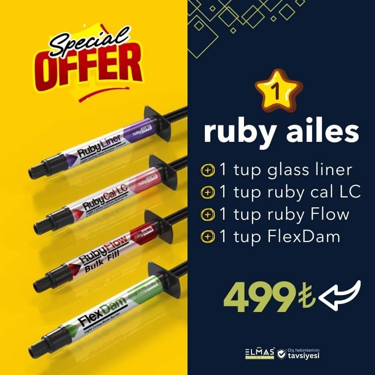 Ruby ailes 1tup glass liner+1tup ruby cal LC+1tup ruby Flow+1tup FlexDam