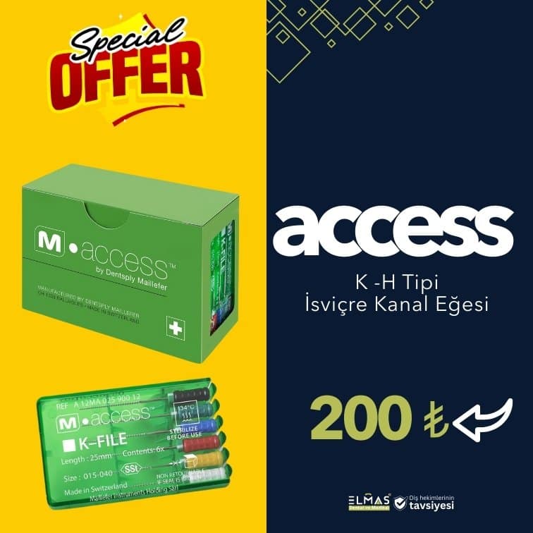 Dentsply Sirona Maillefer M-Access K-File Kanal Eğesi 25 mm