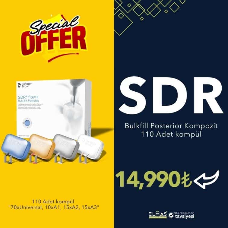 SDR Bulkfill Posterior Kompozit 110 Adet kompül