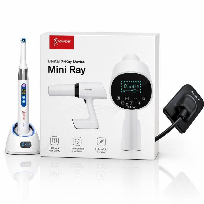 Woodpecker mini ray portatif+Woodpecker H1 sensor RVG+I led Işın dolgu Hediye
