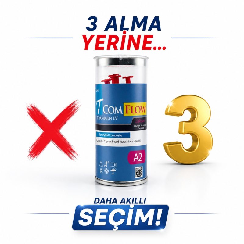 Nexobio T-Com Flow Akışkan Kompozit (3 Kutu × 6 Tüp – Toplam 18 Tüp)