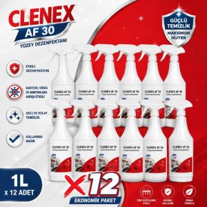CLENEX AF 30 Yüzey Dezenfektanı (Hazır Sprey) – Hızlı ve Etkili Hijyen Çözümü