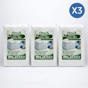 Üç paket dental gazlı bez